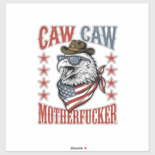 Adesivo Desenho de Camisa Engraçado Vintage Águia Patrióti