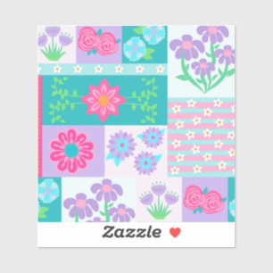 Adesivo Desenho de Flores Vibrantes em Flor