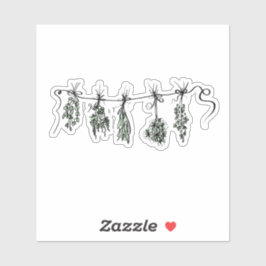 Adesivo Desenho de plantas botânicas de Jardim Herbs