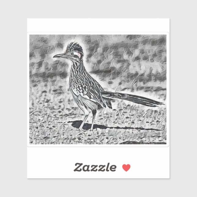 Adesivo Desenho do Roadrunner (Folha)