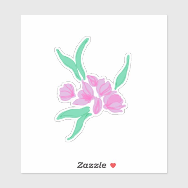 Adesivo Desenho floral (Folha)
