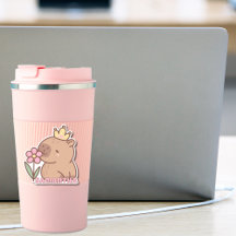 Desenho Kawaii de Capivara Fofa