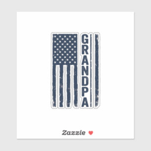 Adesivo Desenho Patriótico Distressed da Bandeira American