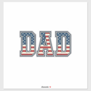 Adesivo Desenho Vetorial de Letreiro de Bandeira do Papai