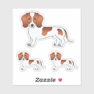 Adesivo Desenhos de cachorro de desenho animado Dachshund