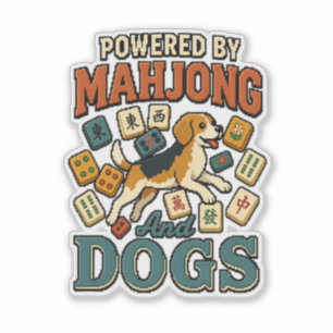 Adesivo Desenvolvido por Mahjong & Beagles: Amante de Cães