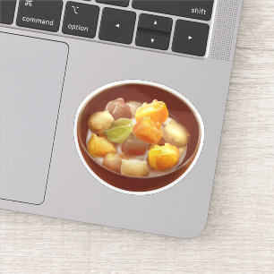 Adesivo Deserto de Batata Doce e Bola de Taro