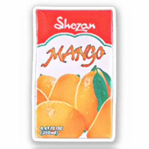 Adesivo Desi de pintura em aquarela Shezan Mango Juice