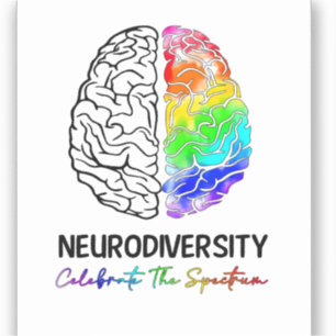 Adesivo Design cerebral, terapêutica com ABA, consciencial