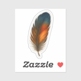 Adesivo Design Colorida Feather