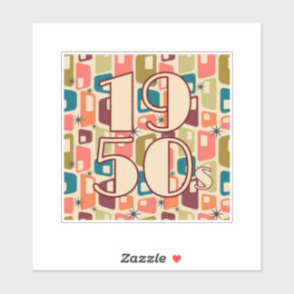 Adesivo design da Década de 1950