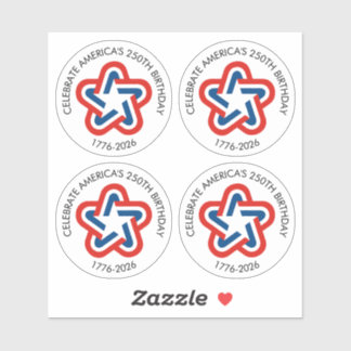 Adesivo Design da Estrela Vintage América 250 - 1776-2026