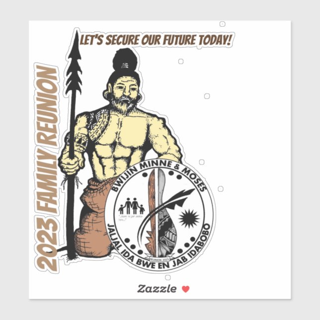 Adesivo Design das Ilhas Marshall (Folha)