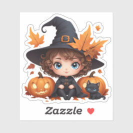 Adesivo design de abóbora de bruxa-de-bruxa-sanduíche