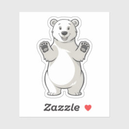 Adesivo Design de Barragem Polar Urso Ártico de Banda Pola