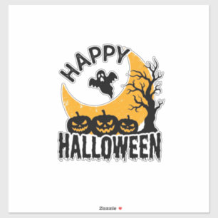 Adesivo Design de Camisa de Abóbora de Fantasma Feliz Hall