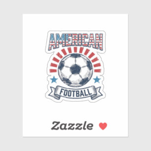Adesivo Design de Camisa de Bola de Futebol Americano Vint