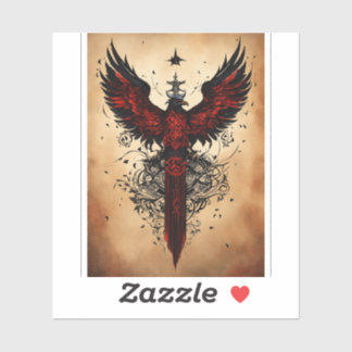 Adesivo Design de Camiseta Cristal Eagle Maiestosa