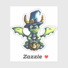 Adesivo Design de Dragão de Halloween