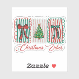 Adesivo Design de Férias Festivas Vibes de Natal