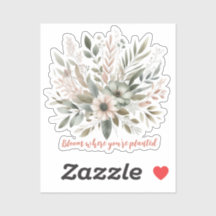 Design de Flor de Aquarela Botânica Personalizada