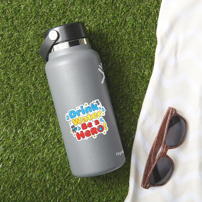 Adesivo Design de Garrafa de Água Infantil Divertida (HydroFlask Insitu)