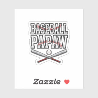Adesivo Design de Gravura Vintage de Papai de Beisebol_1