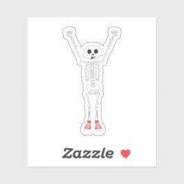 Adesivo Design de Halloween legal Skeleton