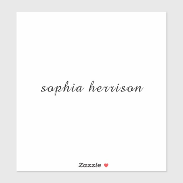 Adesivo Design de Letra Moderna com Nome Personalizado (Folha)