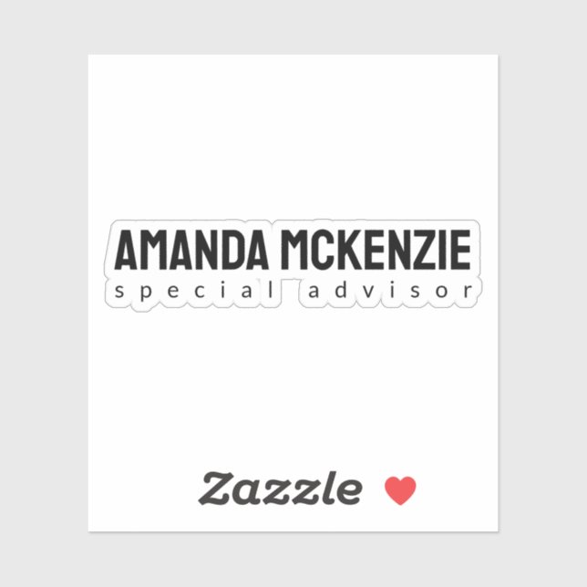 Adesivo Design de minimalista criativo único de tendência (Folha)