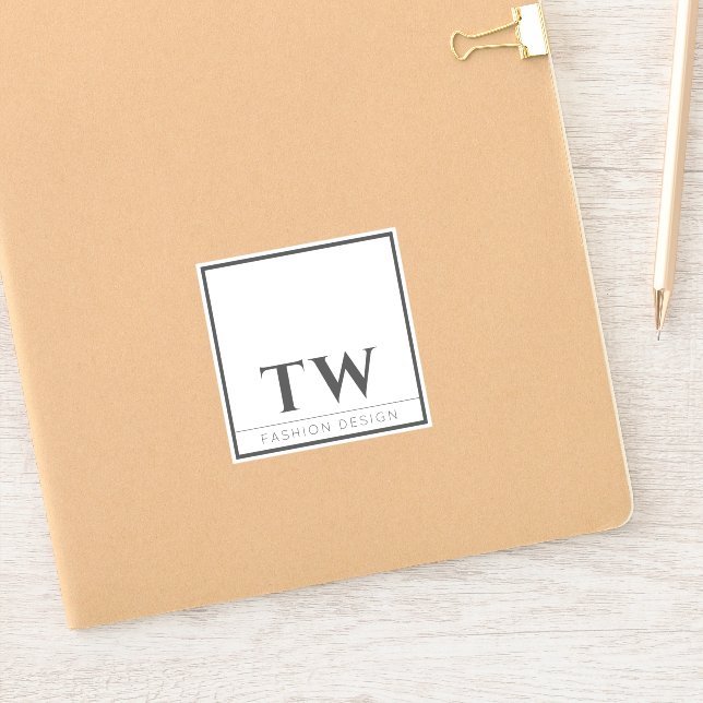 Adesivo Design de moda branca (Notebook)