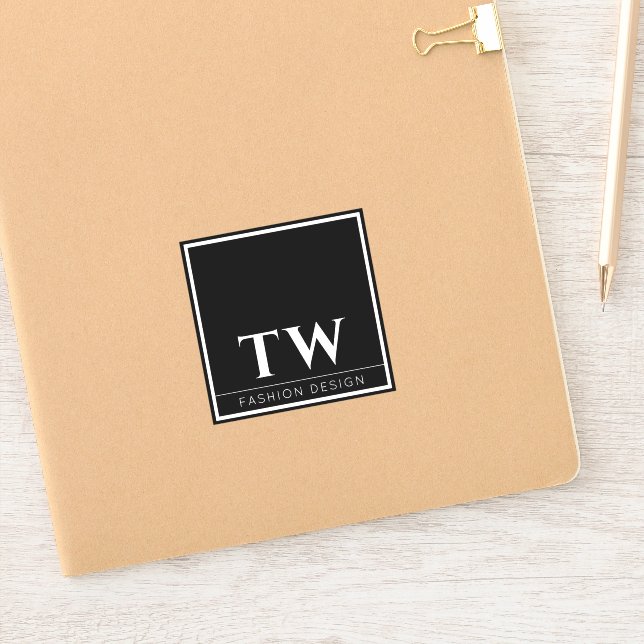 Adesivo Design de moda preto (Notebook)