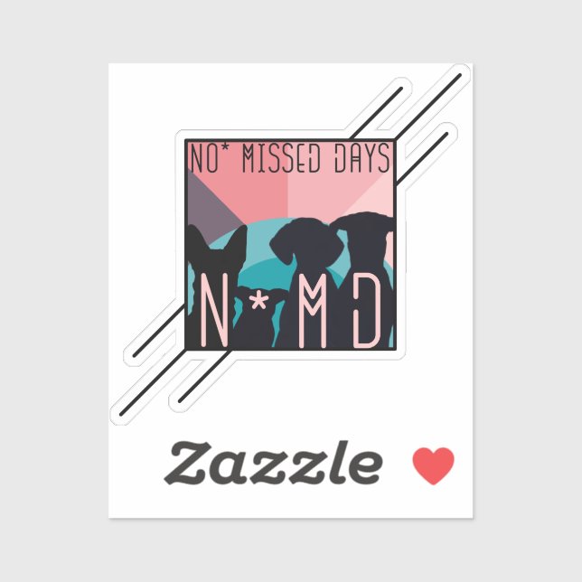 Adesivo Design de Praça de Dias Sem Perda (Folha)