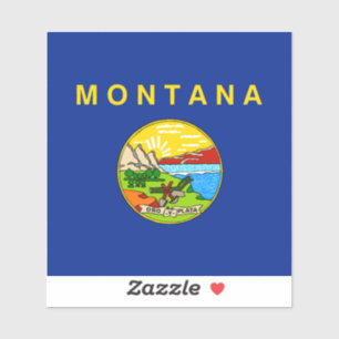 Adesivo Design de Sinalizador do Estado de Montana