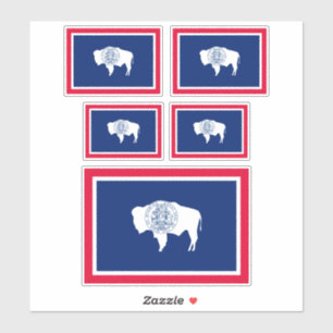 Adesivo Design de Sinalizador do Estado de Wyoming