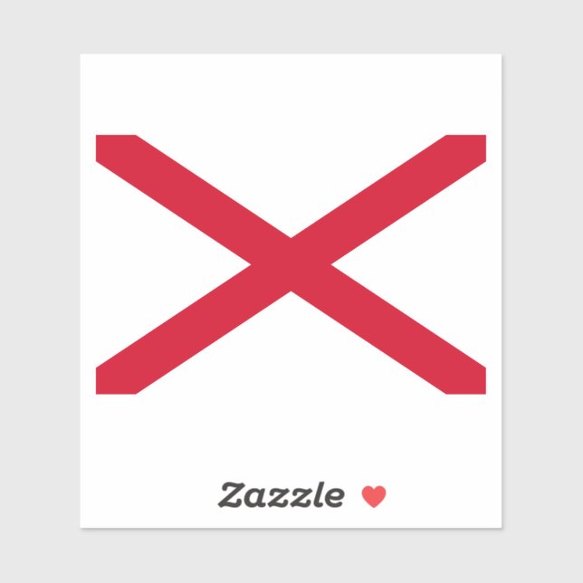 Adesivo Design de Sinalizador do Estado do Alabama (Folha)