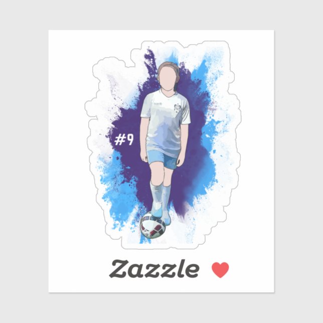 Adesivo Design de Sticker Personalizado para Natasha (Folha)