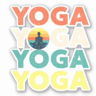 Adesivo Design de texto Yoga
