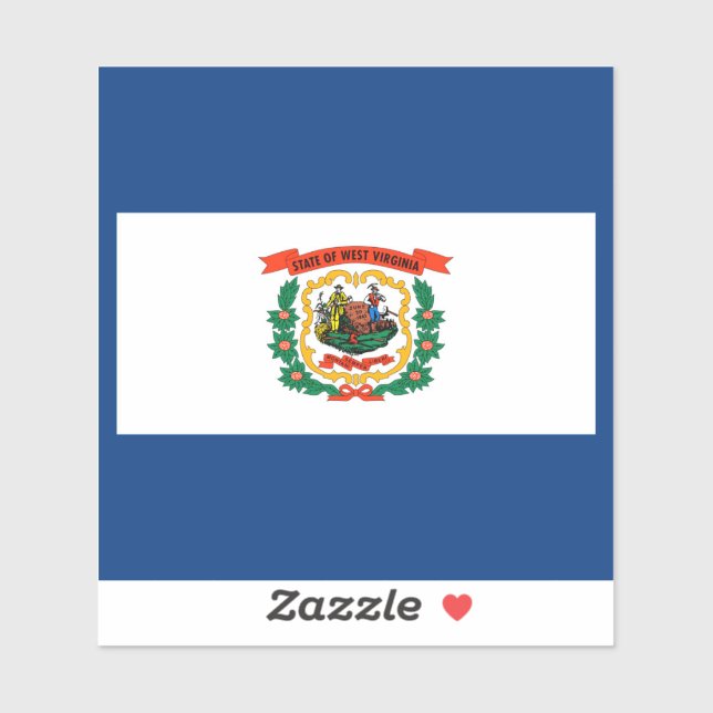 Adesivo Design do Estado da Virgínia Ocidental (Folha)
