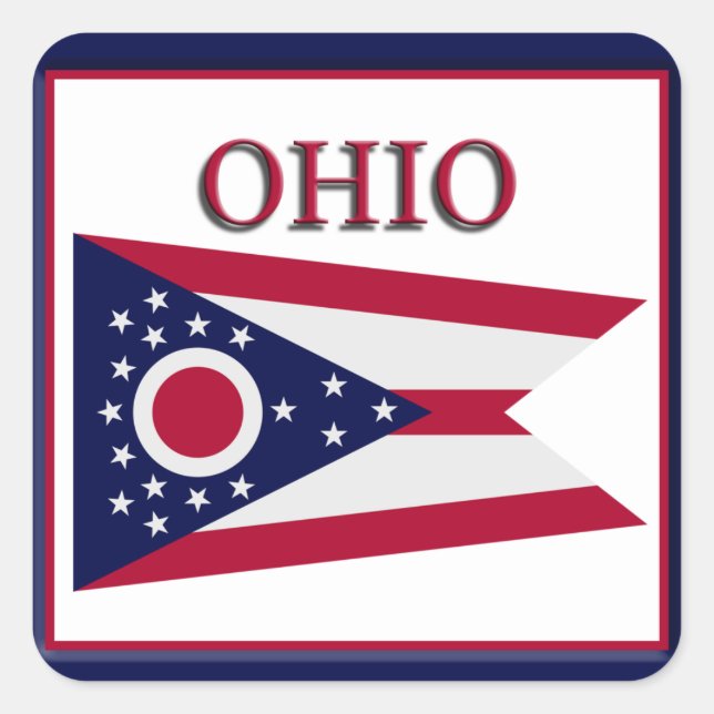 Adesivo Design do Sinalizador do Estado de Ohio (Frente)