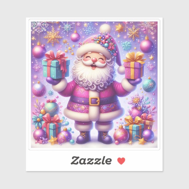 Adesivo Design do Vinheta Violet Holiday Encharcado (Folha)