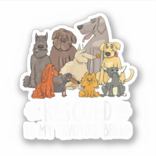 Adesivo Design engraçado de cachorro para homens e mulhere