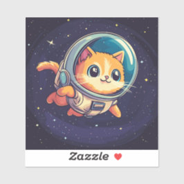 Adesivo Design nº 1 do Cosmic Catstronauta Adventure Stick
