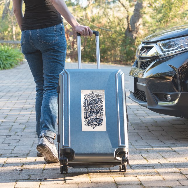 Adesivo Design O Vinheta Extra-Grande De Destino (Mala Insitu)