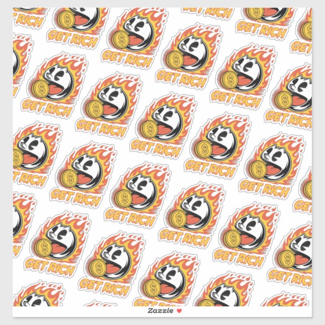 Adesivo design personalizado de autocolantes (Folha)