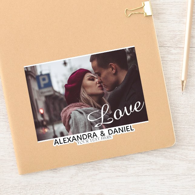 Adesivo Design personalizado de foto do Casal (Notebook)