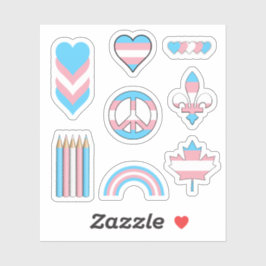 Adesivo Designs Trans Pride II