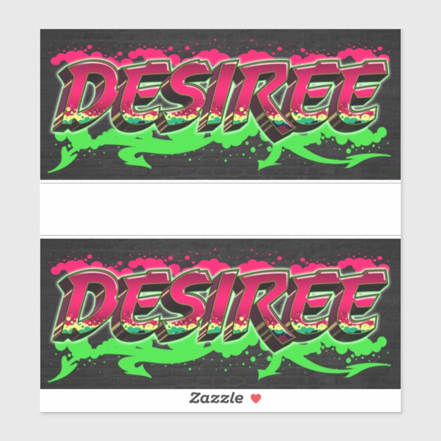 Adesivo Desiree Vorname Name Graffiti Aufkleber Sticker (Folha)