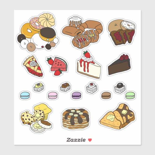 Adesivo Dessert Stickers (Folha)
