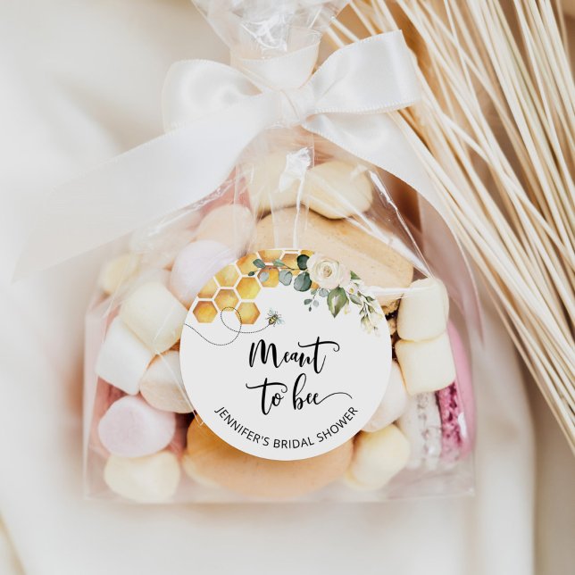 Adesivo destinado a abelha. Chuveiro de noiva abel (Criador carregado)